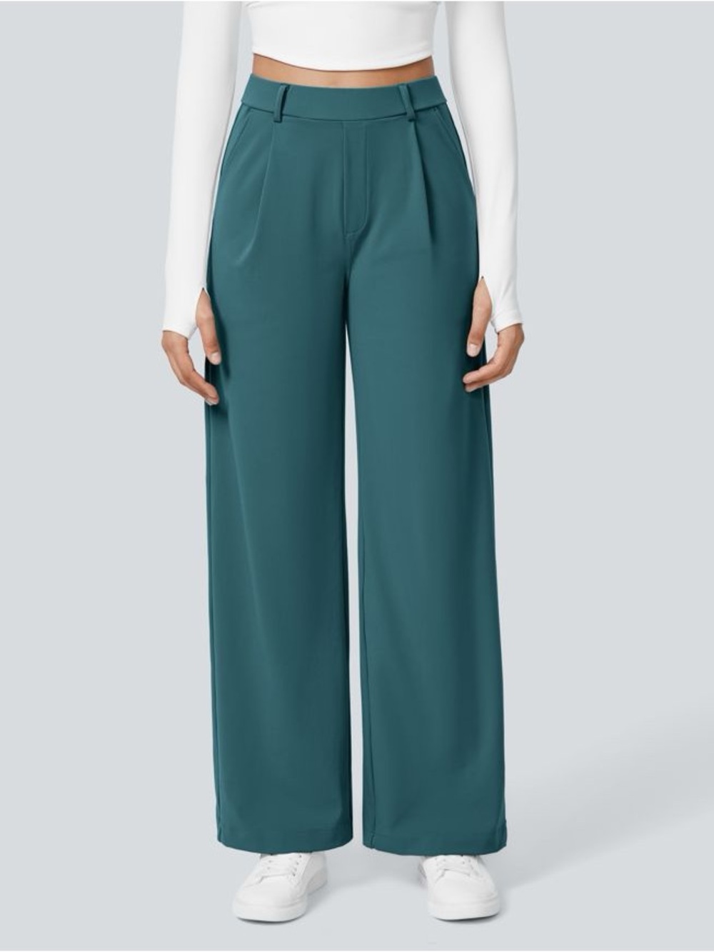 NWT Halara Flex™ DayStretch High Waisted Pocket Straight Leg Work Pants - Picture 2 of 6